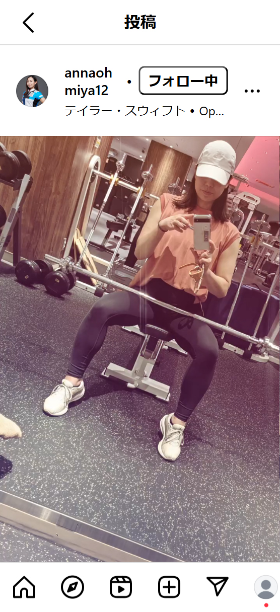 近江谷杏菜のインスタグラムから