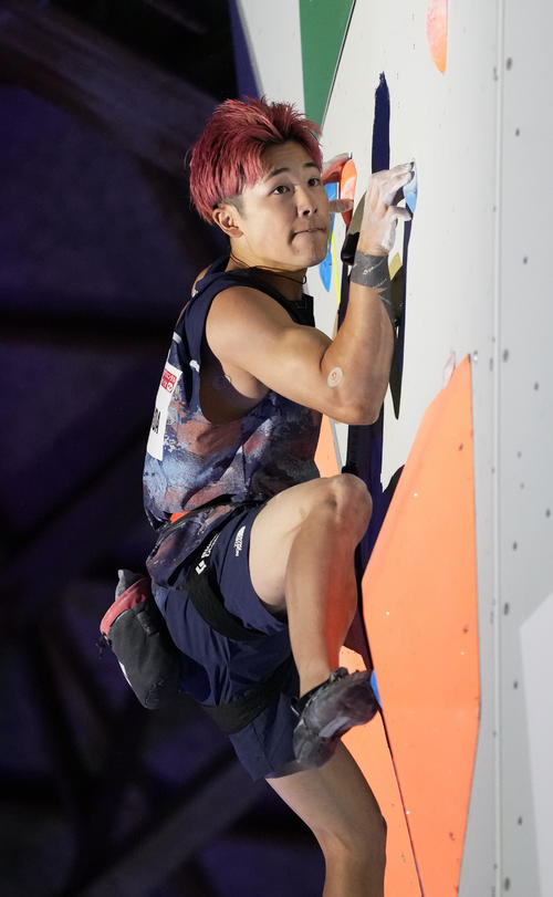 IFSCクライミンググランドファイナルズ福岡2025のリード決勝に出場した吉田智音（C）CB／Shutterz