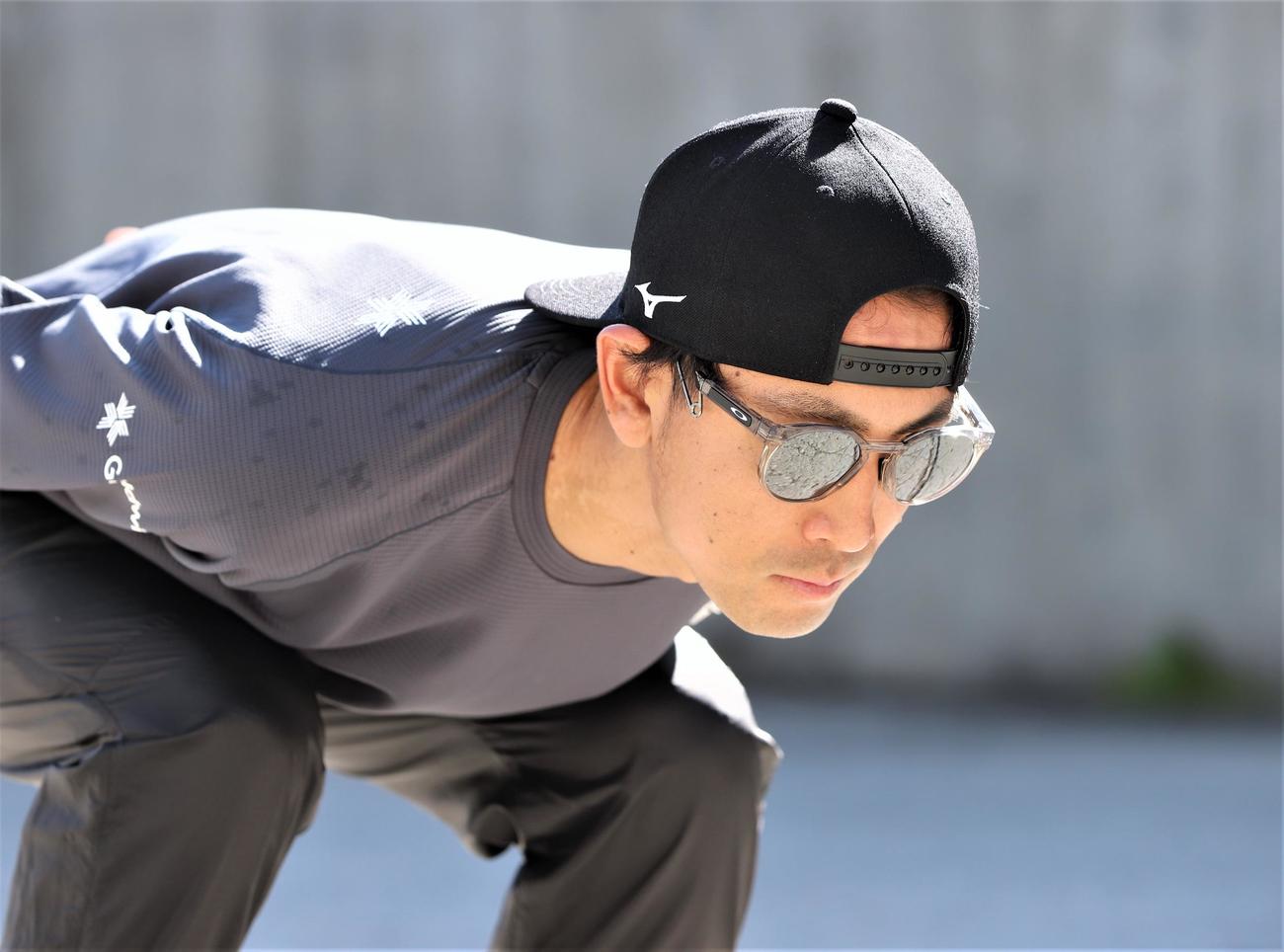 長野・白馬村で練習を公開した渡部暁斗（撮影・藤塚大輔）