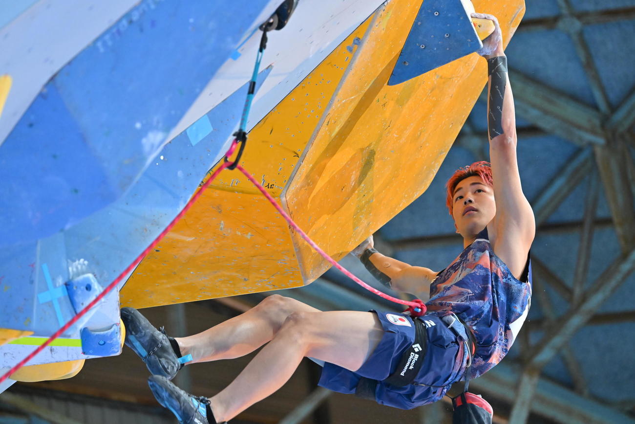 IFSCクライミンググランドファイナルズ福岡2025のリード予選に出場した吉田智音（C）CB／Sutterz