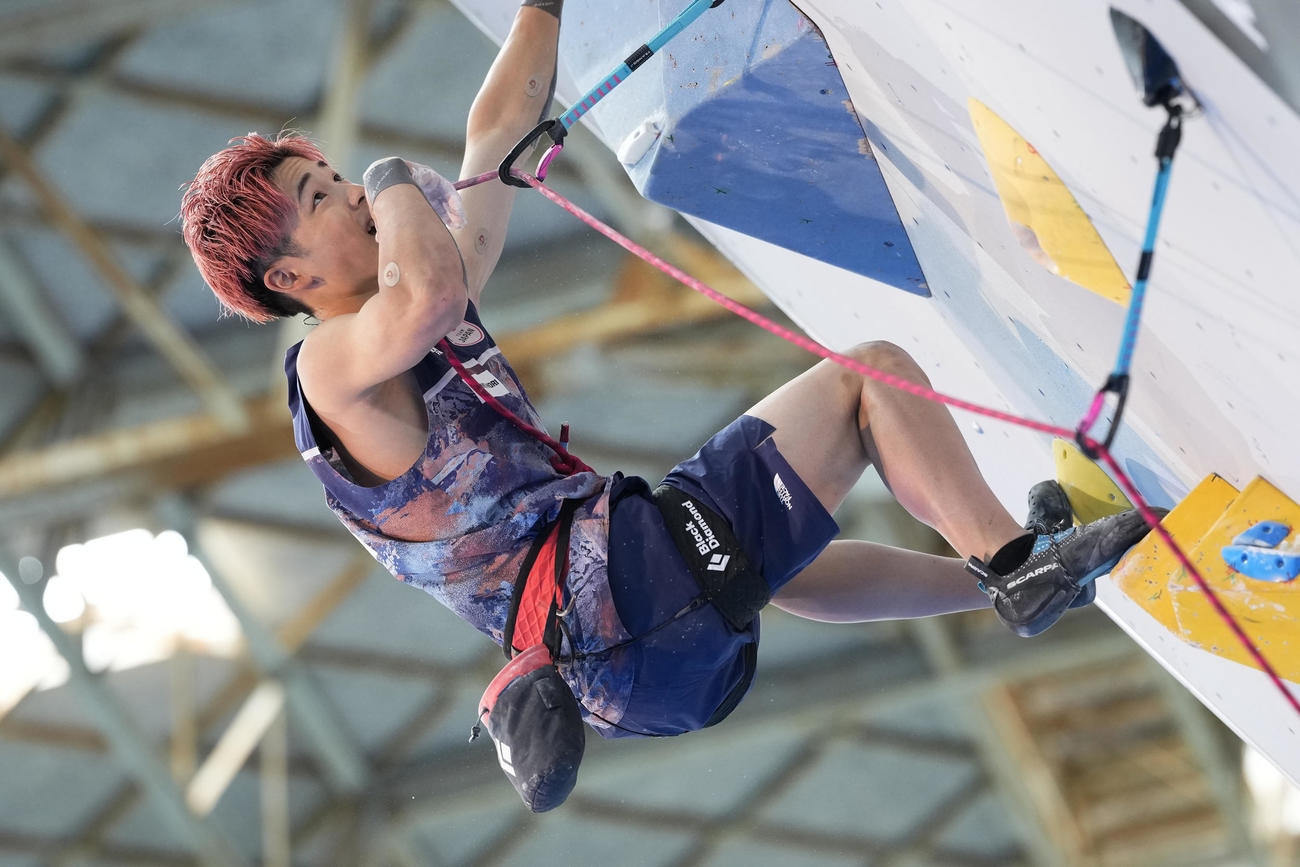 IFSCクライミンググランドファイナルズ福岡2025のリード予選に出場した吉田智音（C）CB／Shutterz