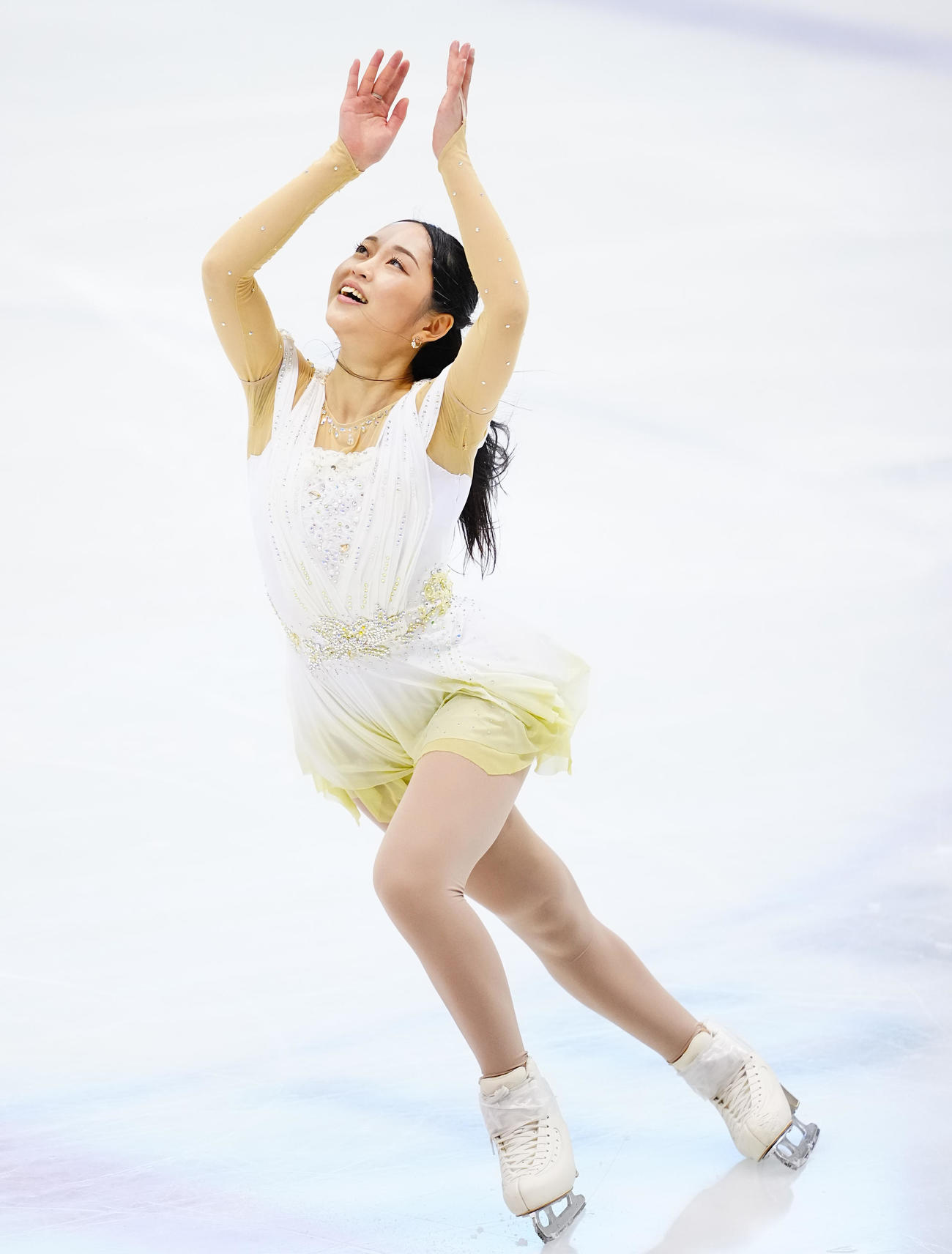 女子SPの演技をする江川（撮影・垰建太）