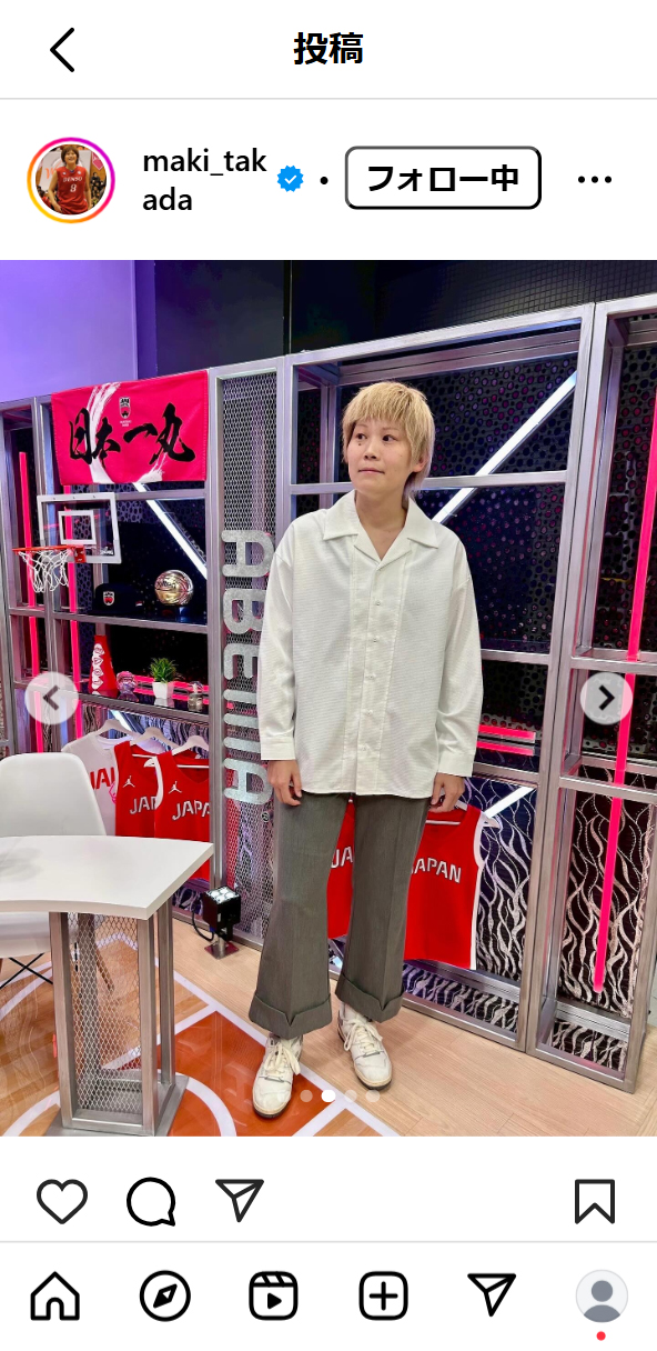 高田真希のインスタグラムから