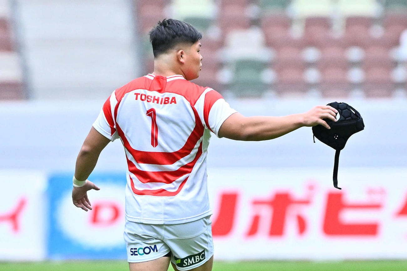 試合前日練習に臨む小林（撮影・滝沢徹郎）