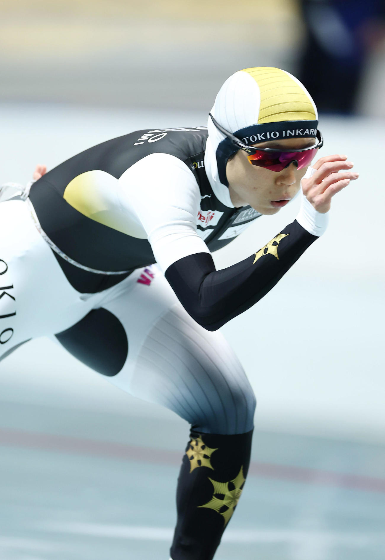 女子1500メートルで滑走する高木美帆（撮影・前田充）