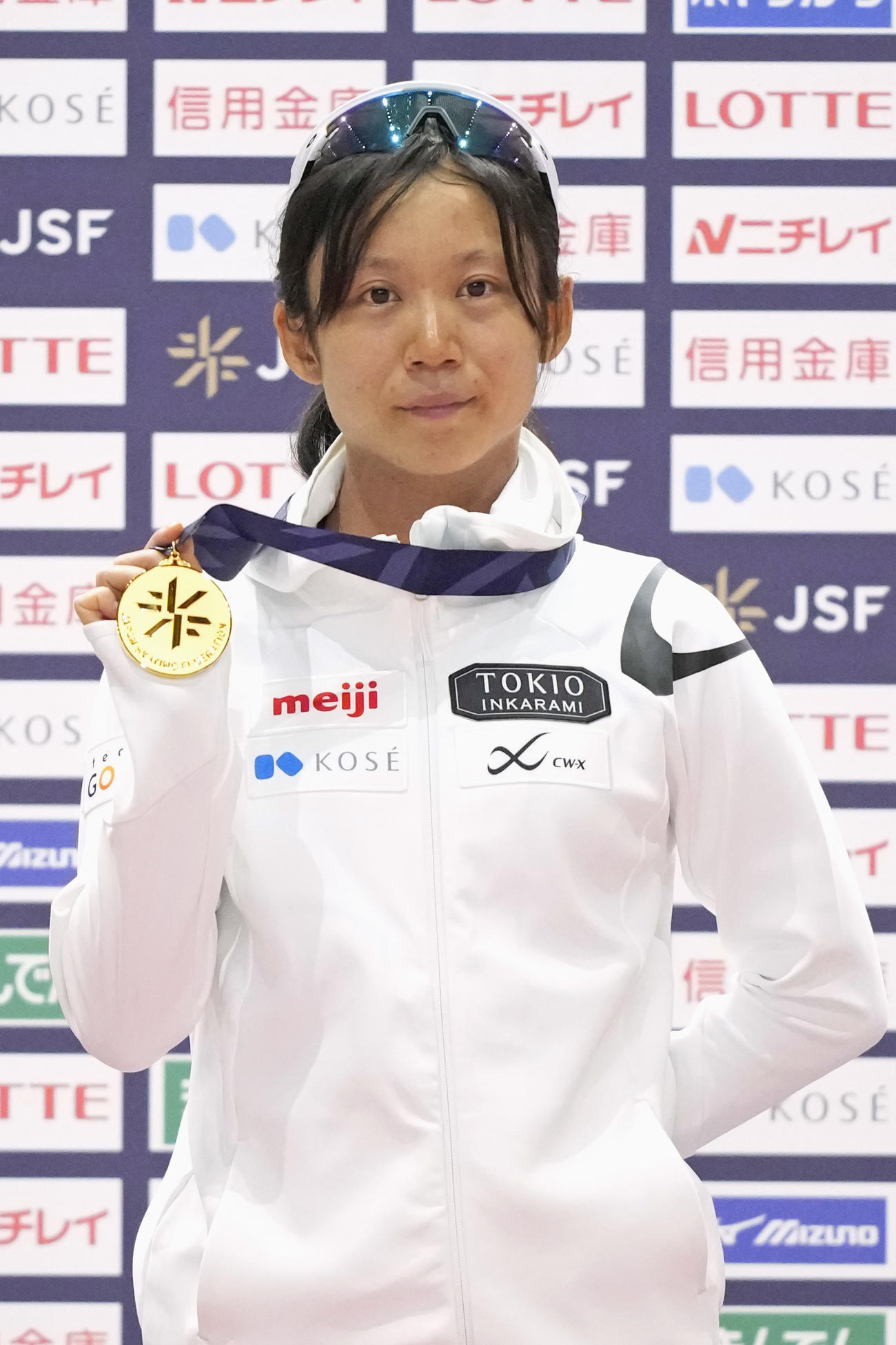 女子1500メートルで10連覇を果たした高木美帆（共同）