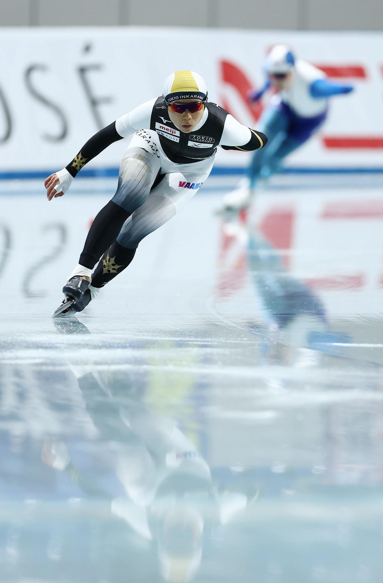 女子1500メートルで滑走する高木美帆（撮影・前田充）