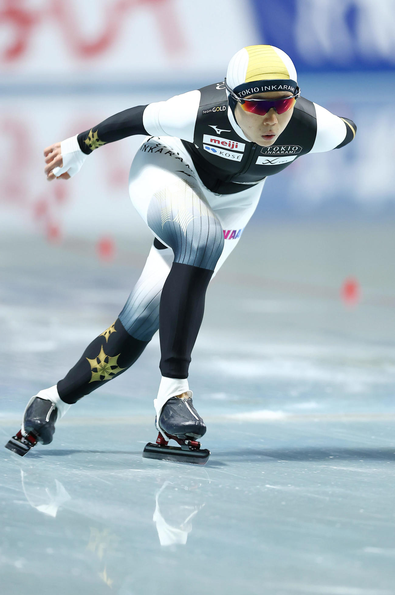女子1500メートルで滑走する高木美帆（撮影・前田充）