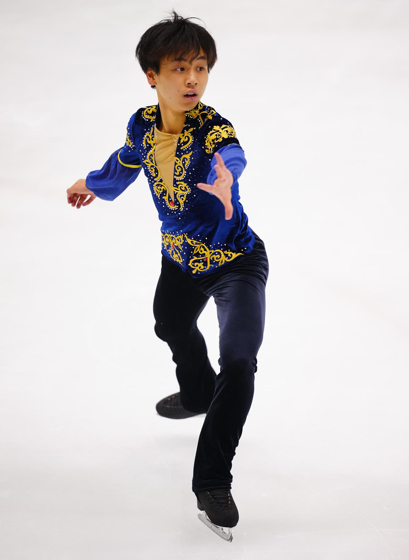 ジュニア男子フリーの演技をする高橋健（撮影・垰建太）