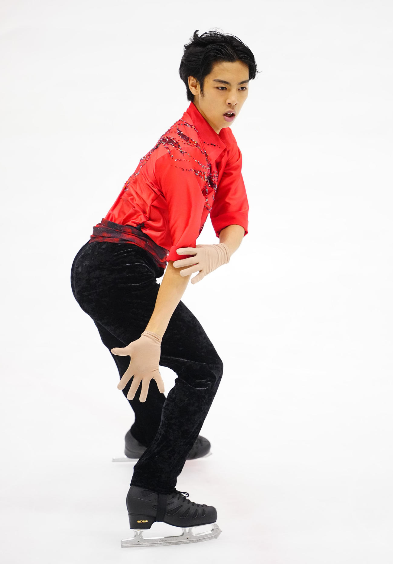 ジュニア男子フリーの演技をする加藤（撮影・垰建太）