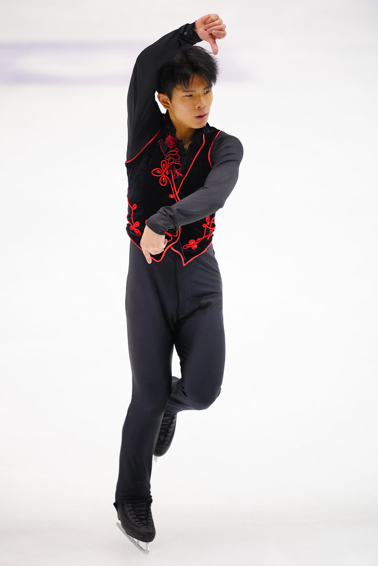 ジュニア男子フリーの演技をする武田（撮影・垰建太）