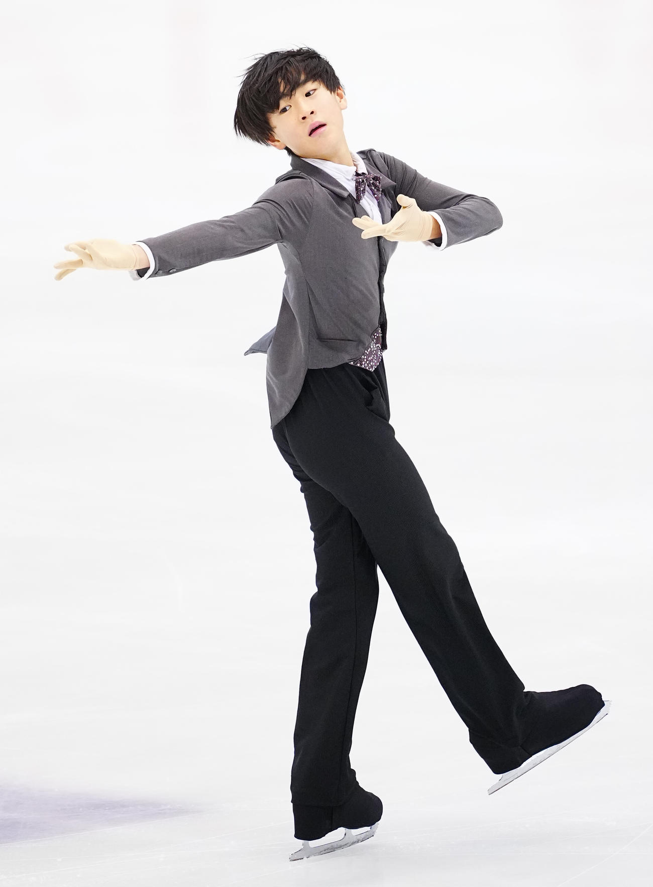 ジュニア男子フリーの演技をする武田（撮影・垰建太）