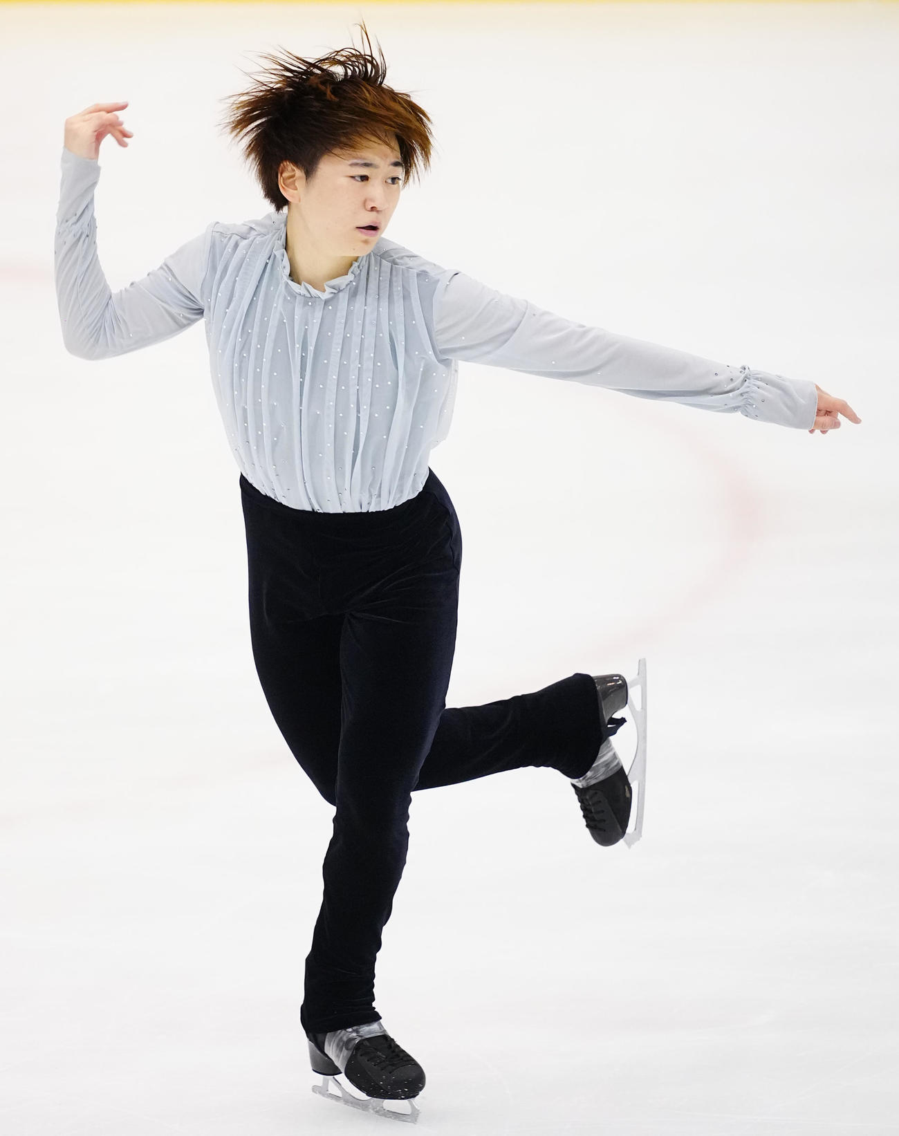 男子フリーの演技をする大久保（撮影・垰建太）