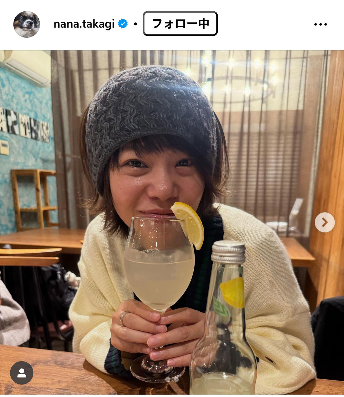 高木菜那さんのインスタグラムから