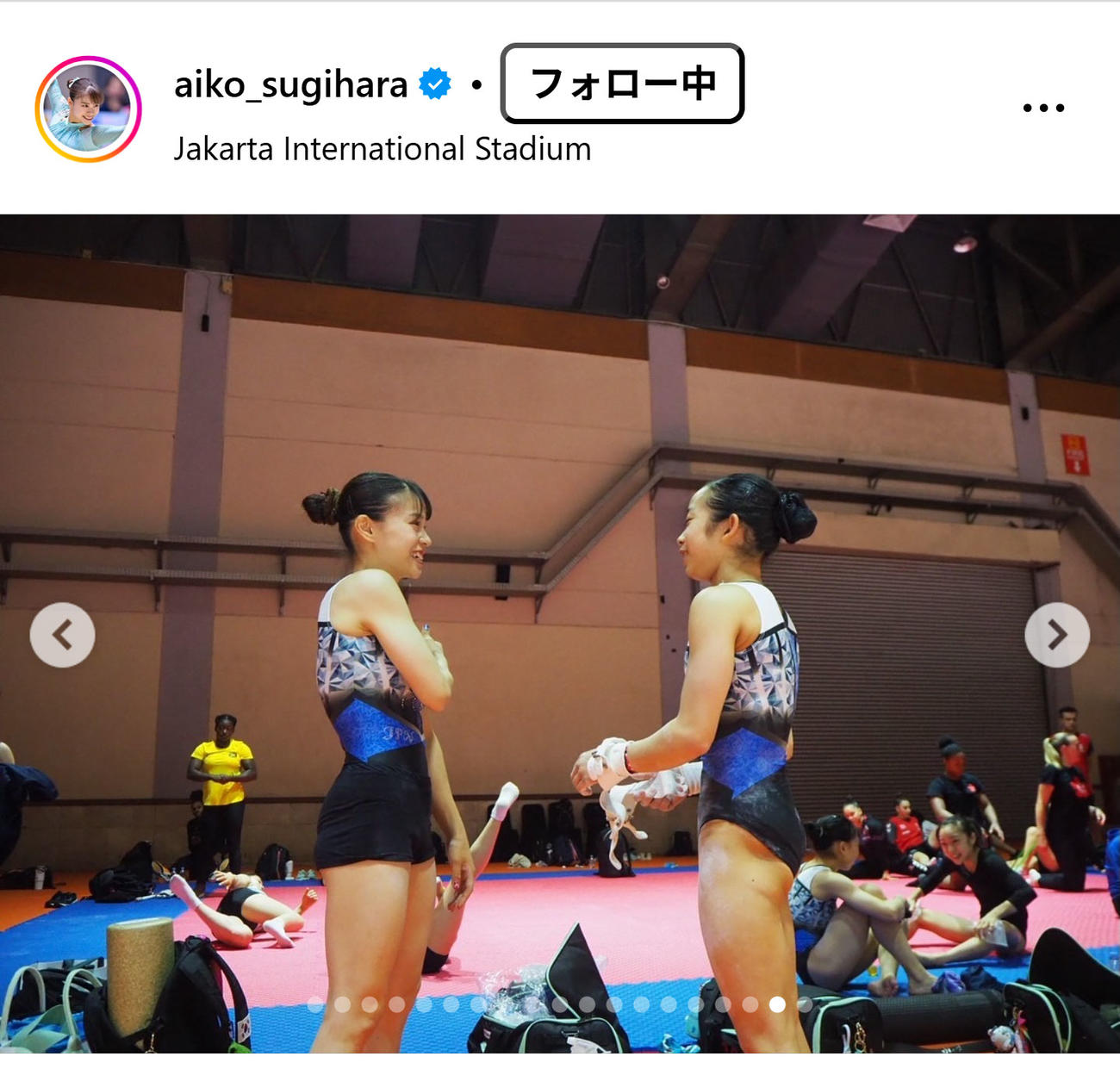 杉原愛子のインスタグラムから