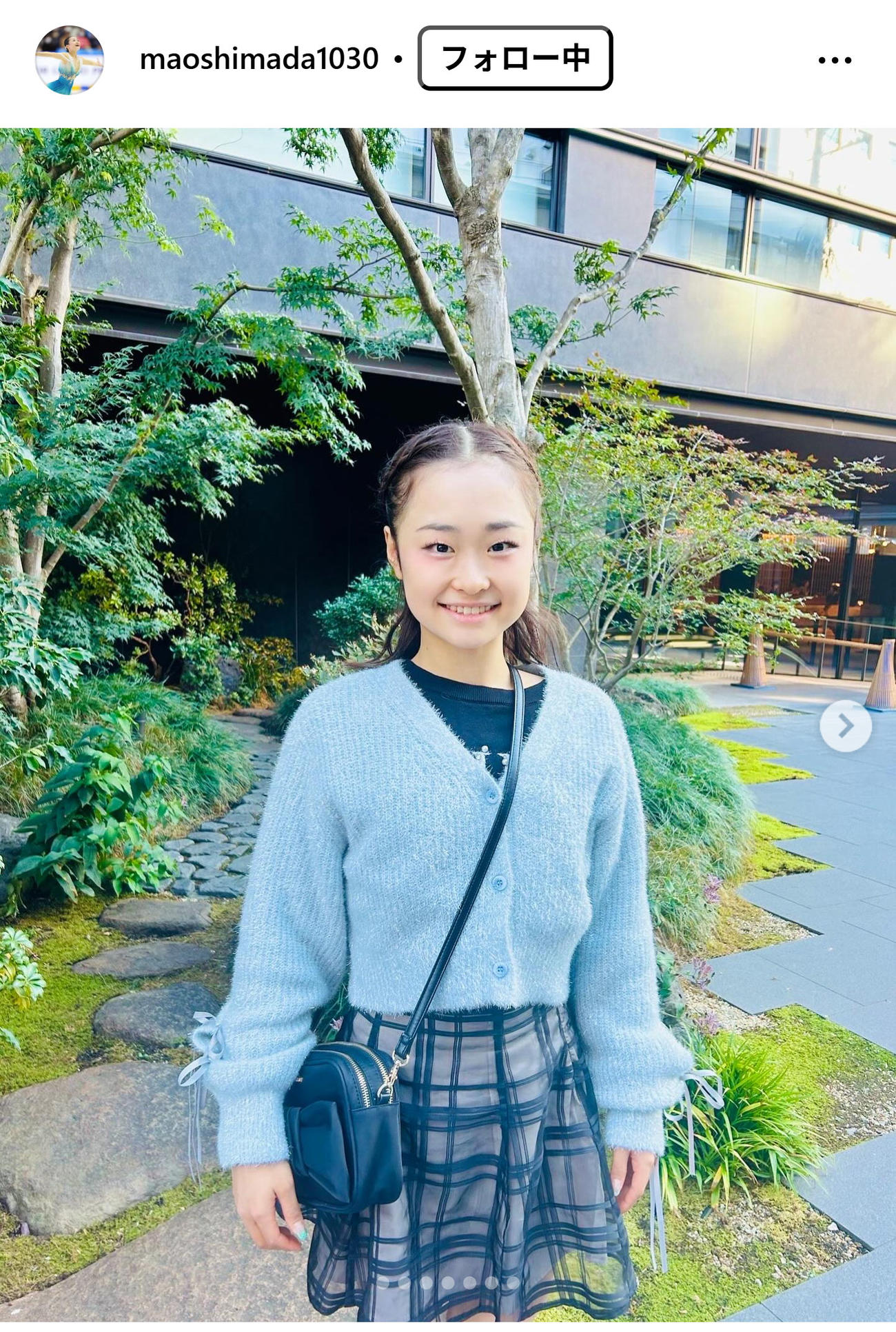 島田麻央のインスタグラムから