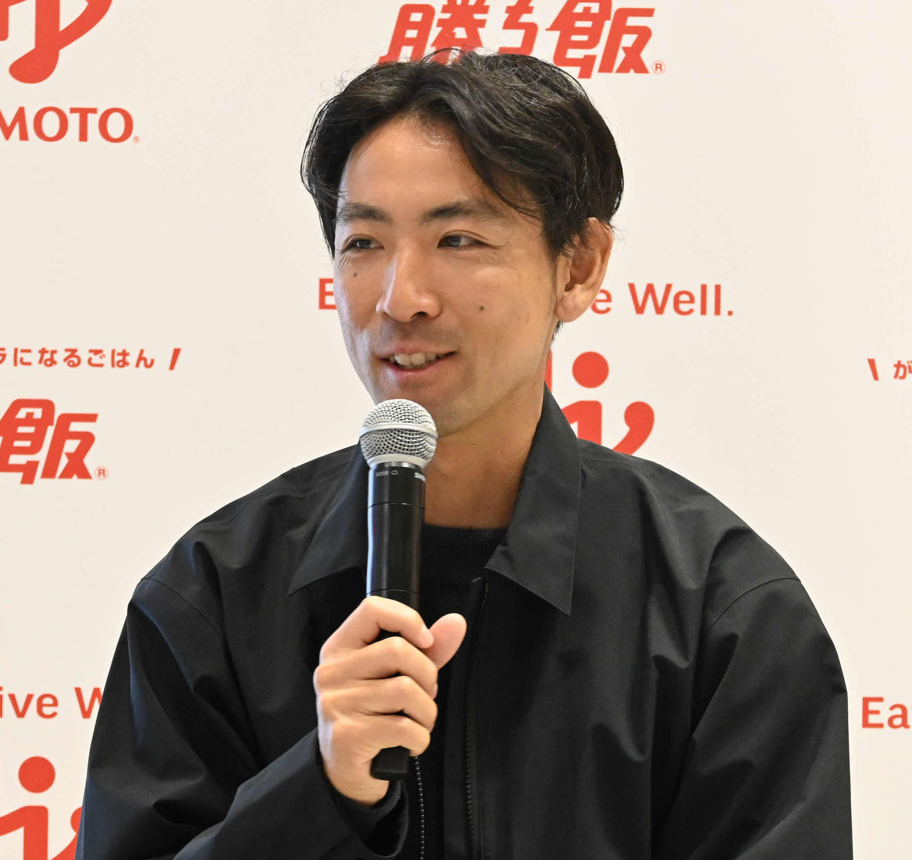 味の素の「ビクトリープロジェクト」について語る渡部暁斗（撮影・飯岡大暉）