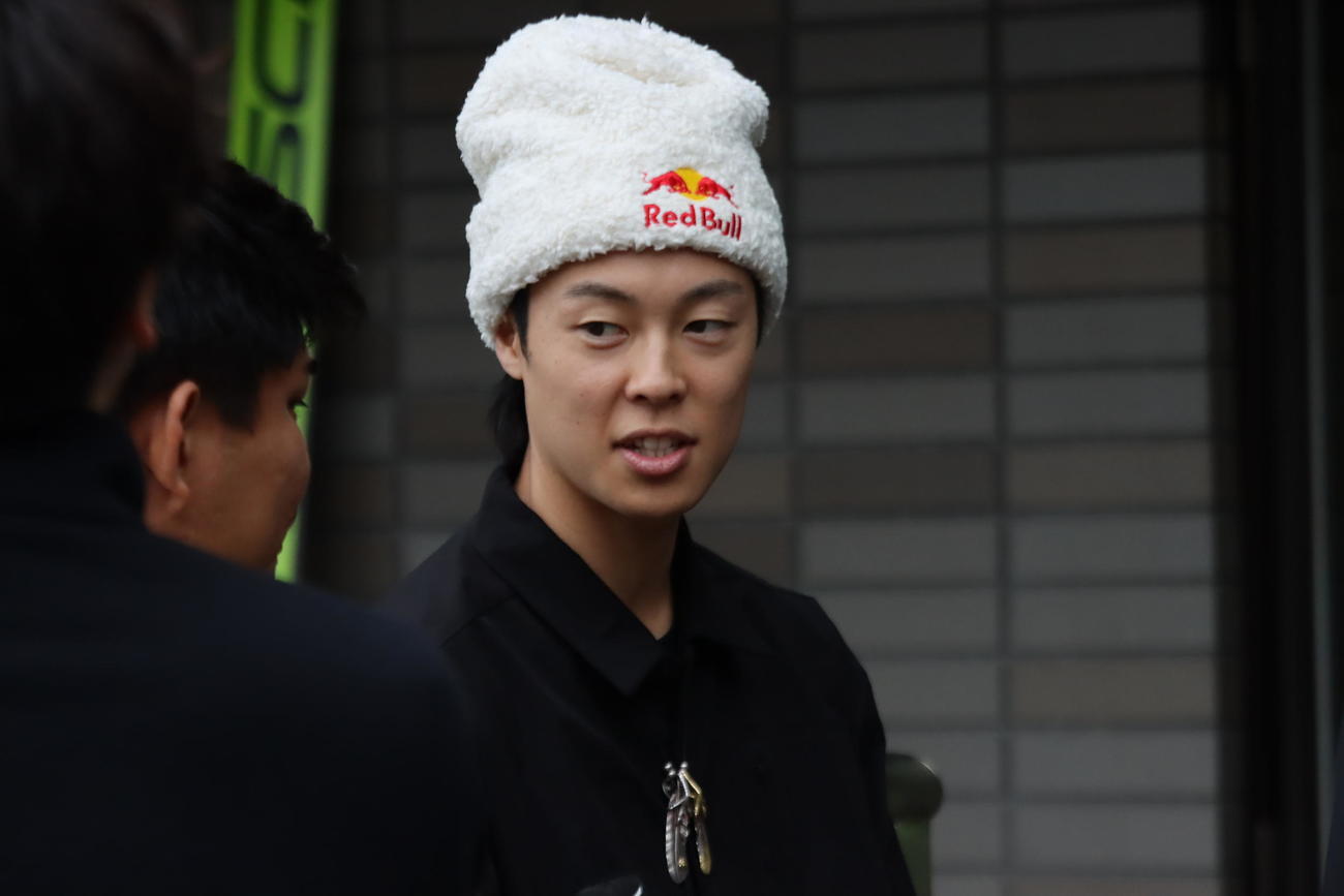 公式練習に参加した小林陵（撮影・保坂果那）