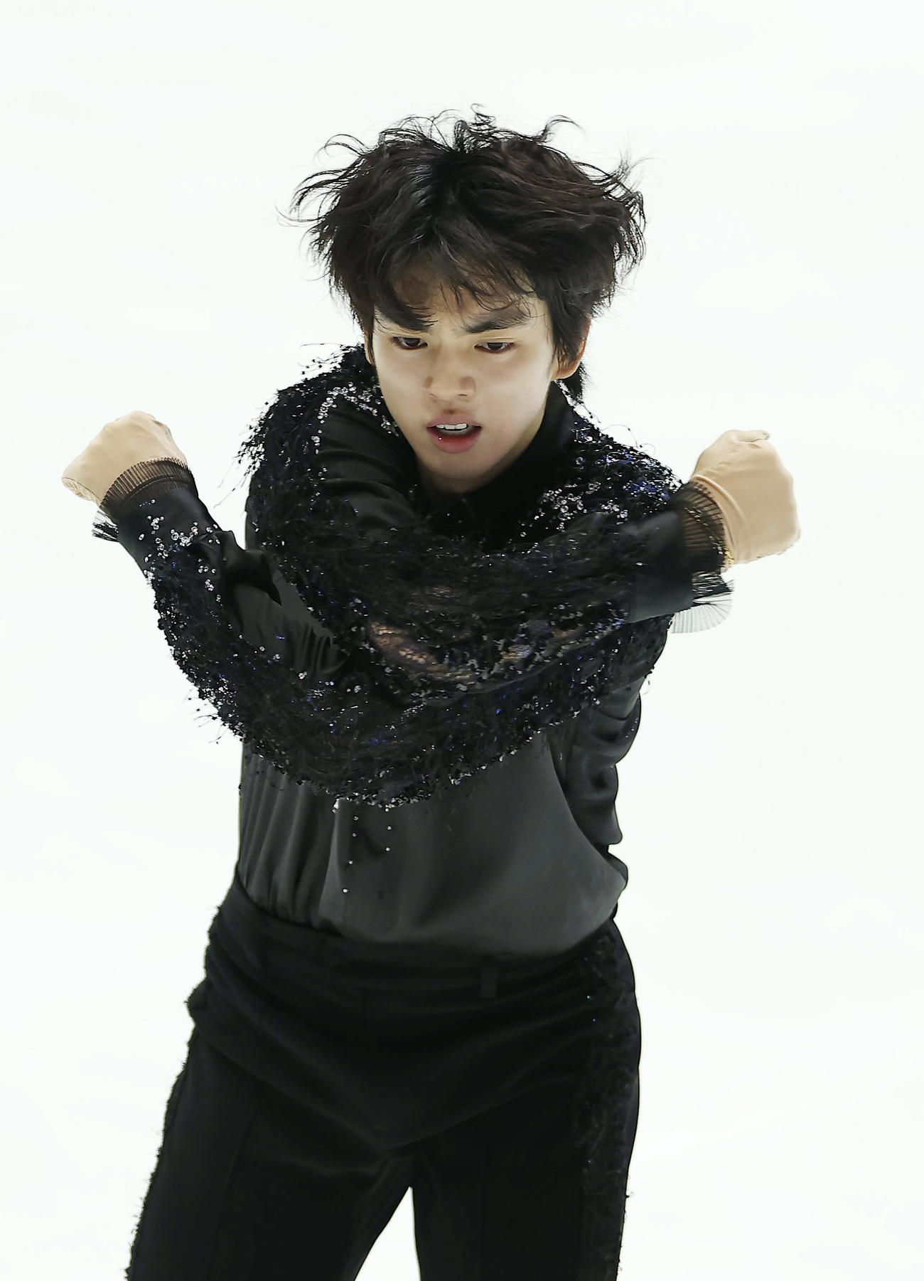 男子SPで演技するチャ・ジュンファン（撮影・前田充）