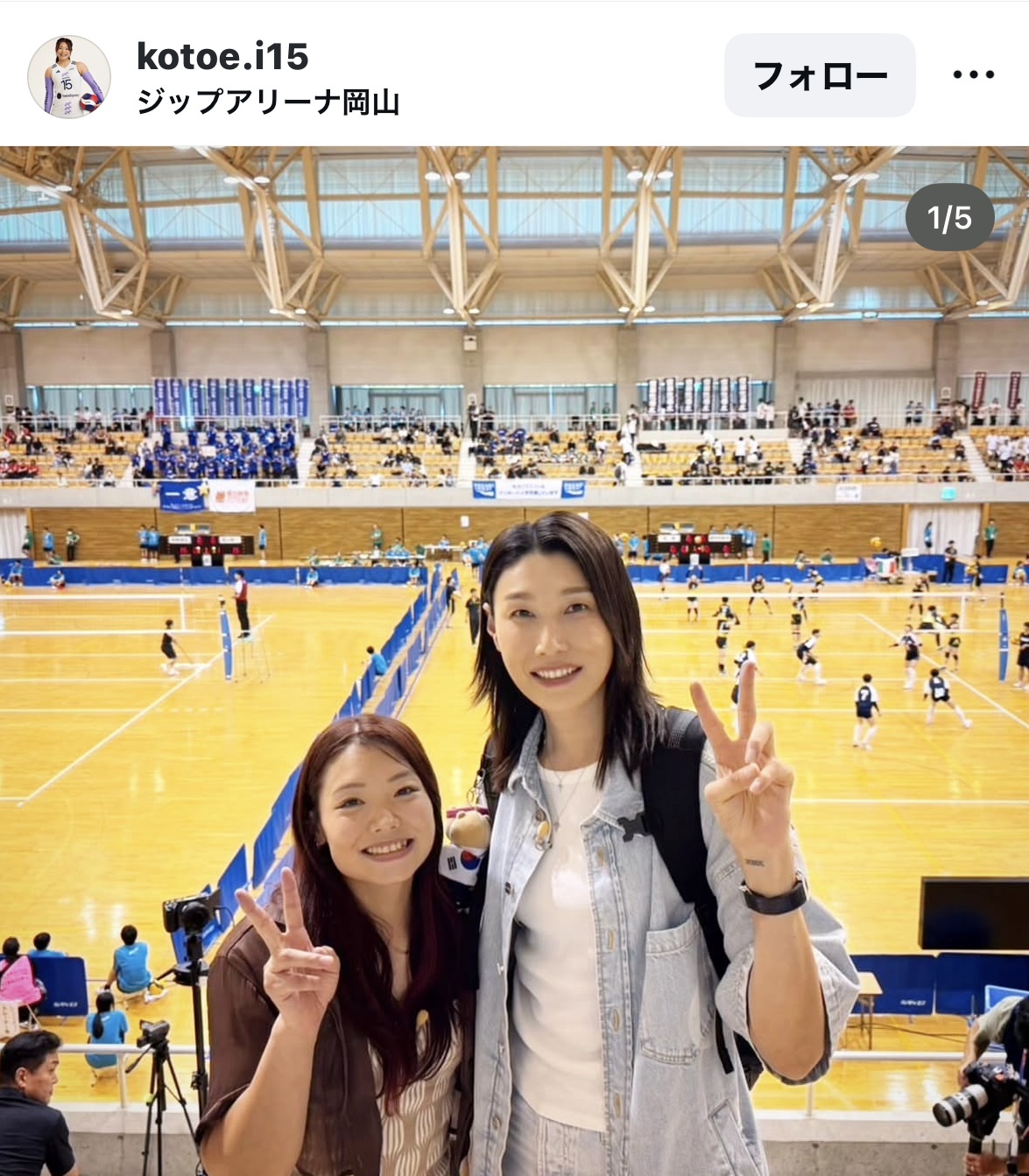 キム・ヨンギョンさんと2ショット（井上琴絵のインスタグラムから）