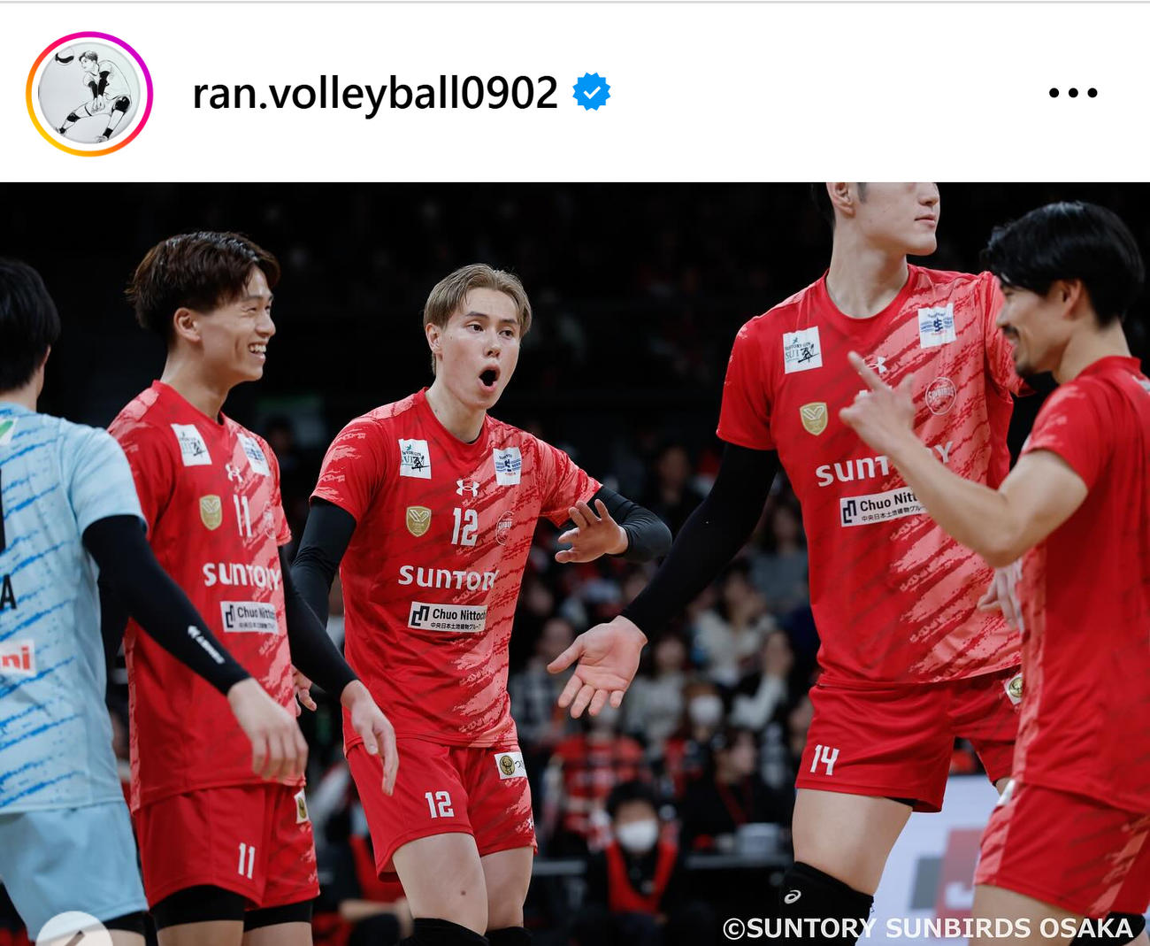 高橋藍のインスタグラムから