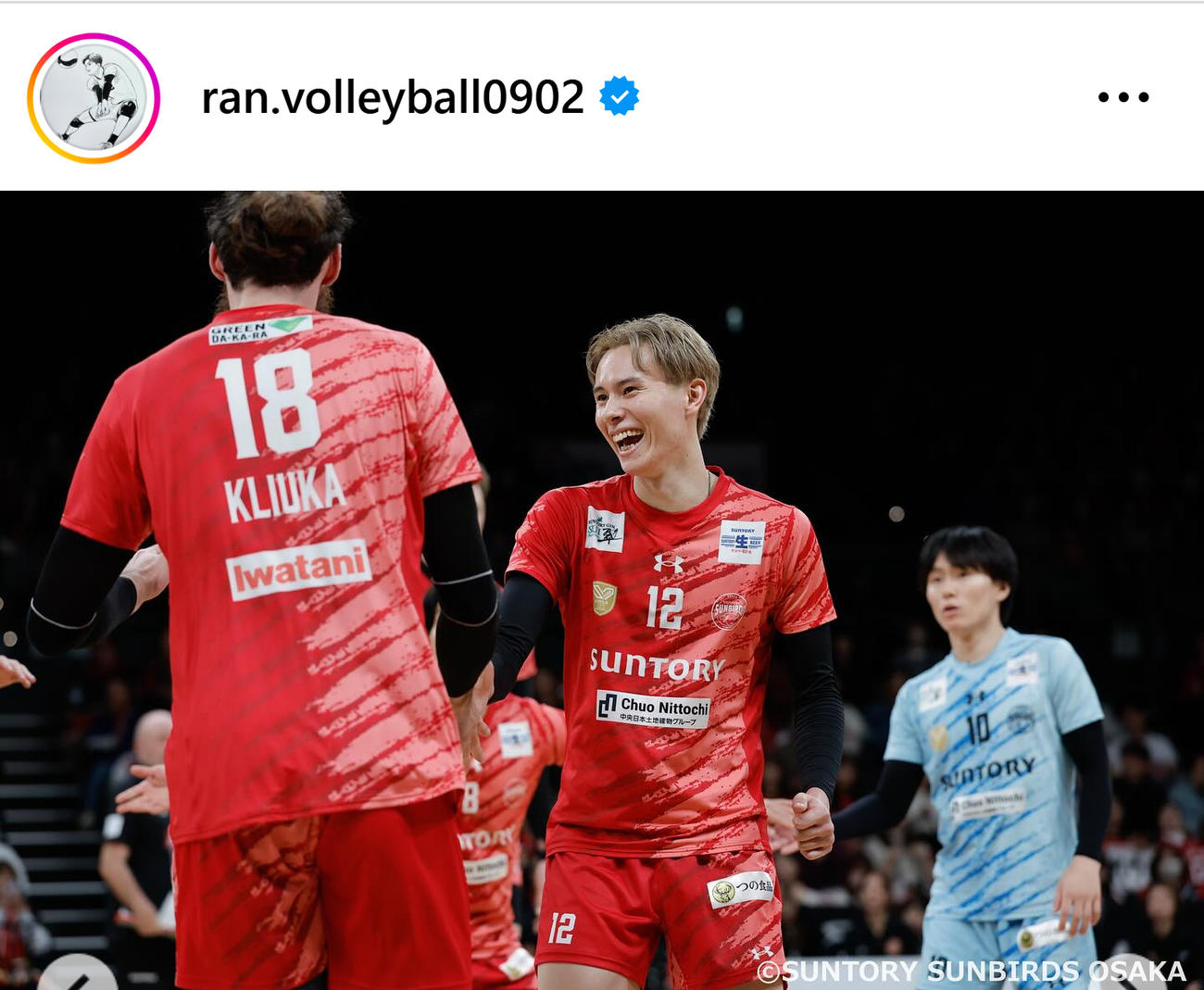 高橋藍のインスタグラムから