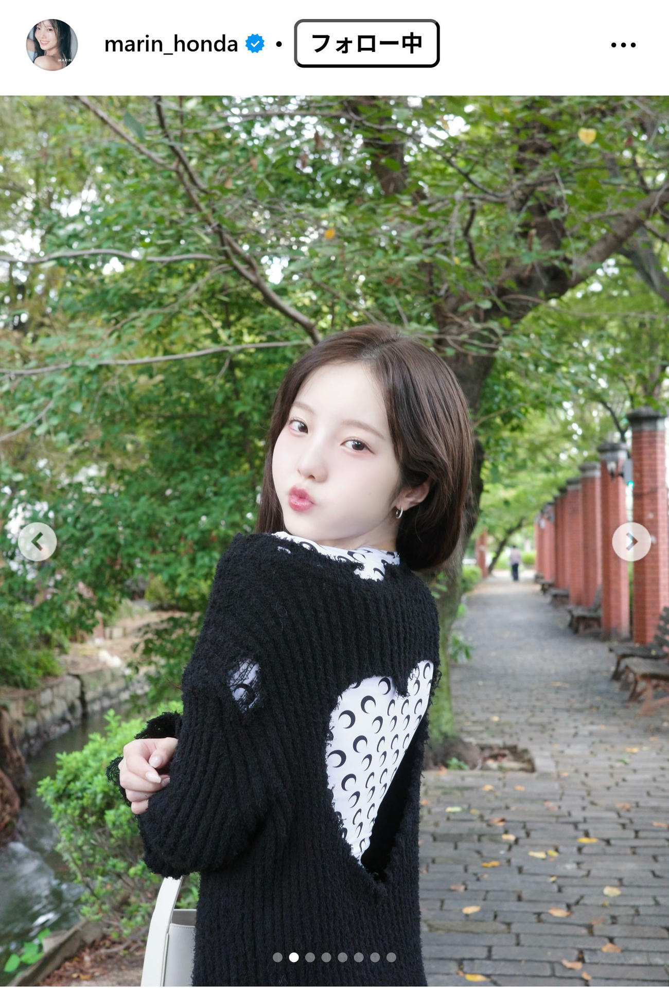 本田真凜さんのインスタグラムから