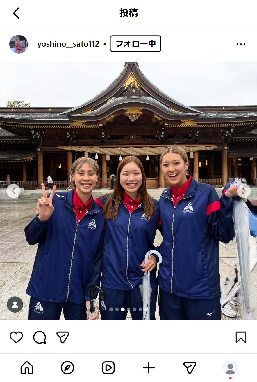 佐藤淑乃のインスタグラムから