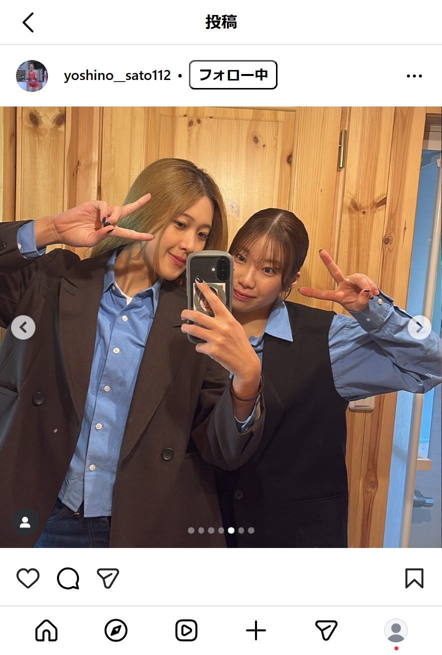 佐藤淑乃のインスタグラムから
