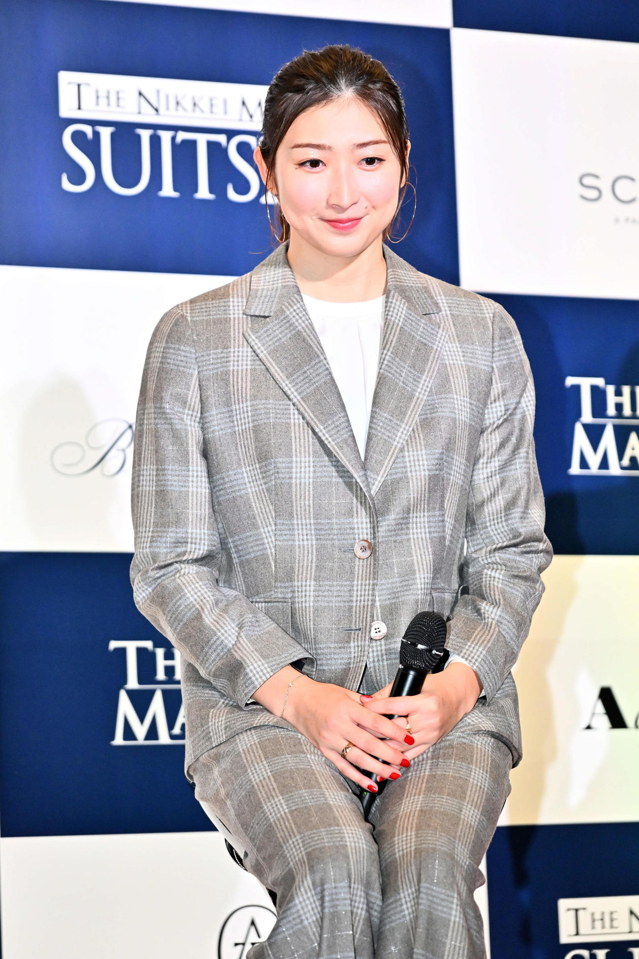 スーツ・オブ・ザ・イヤー2025でトークする池江璃花子（撮影・滝沢徹郎）