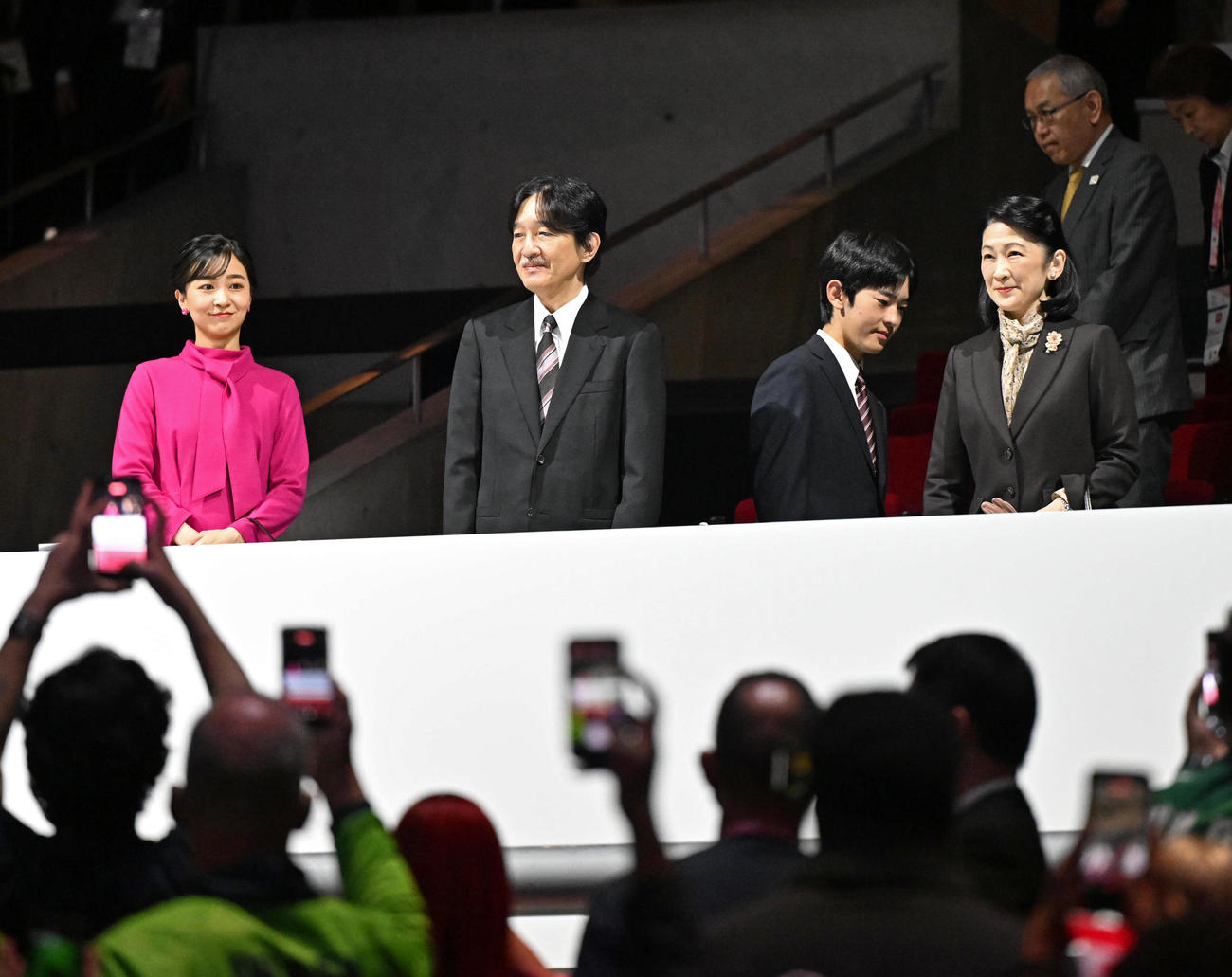 デフリンピック東京大会　開会式に参加される秋篠宮ご一家（代表撮影）