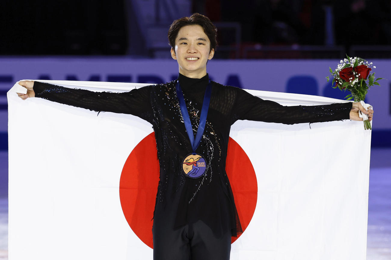 男子で3位となった友野一希（共同）