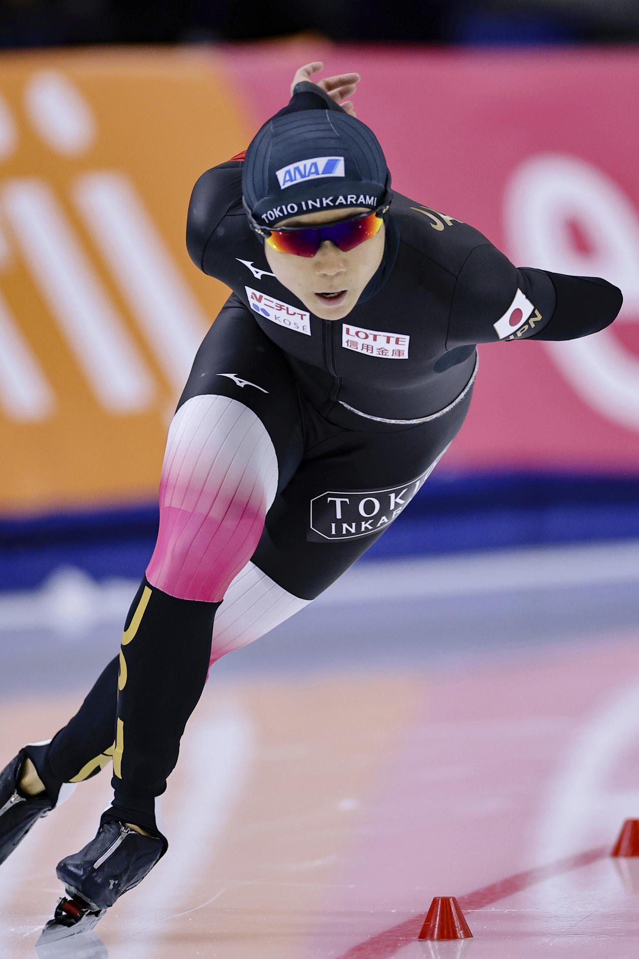 女子1500メートルで5位の高木美帆（共同）