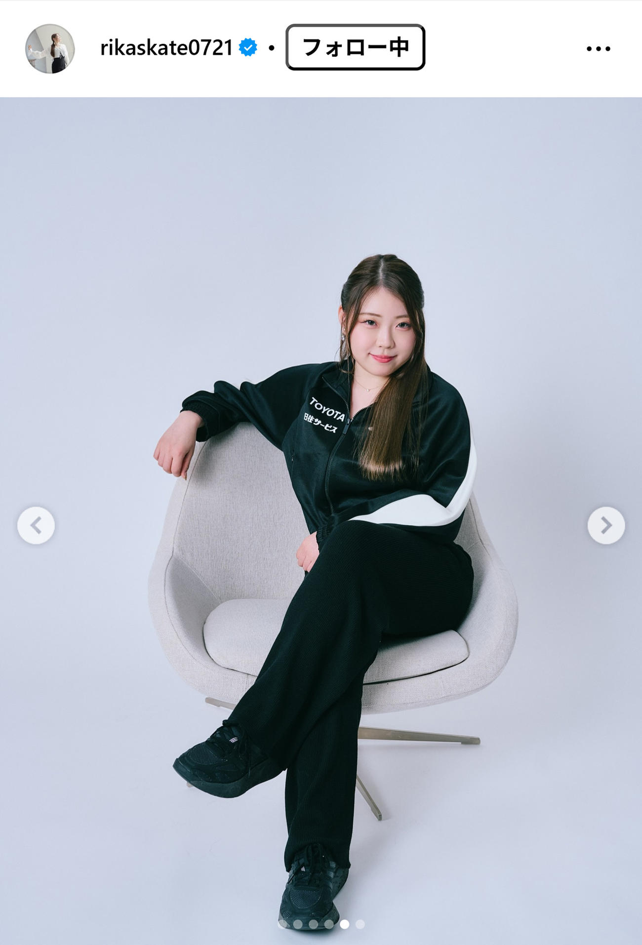 紀平梨花のインスタグラムから