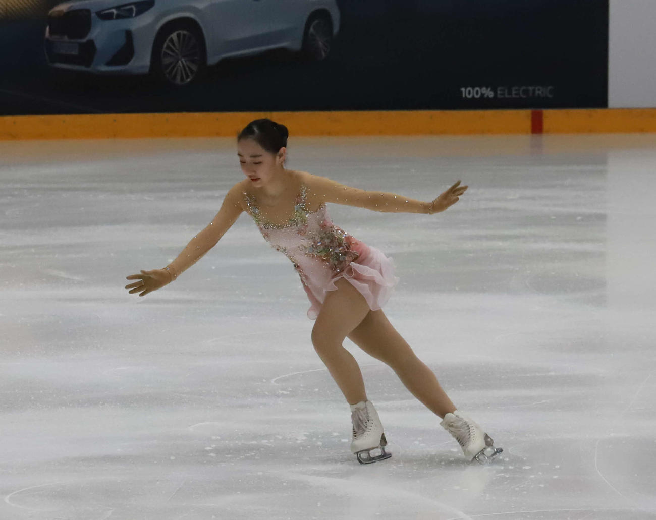 GPフィンランド大会女子フリー　演技する松生理乃（撮影・松本航）