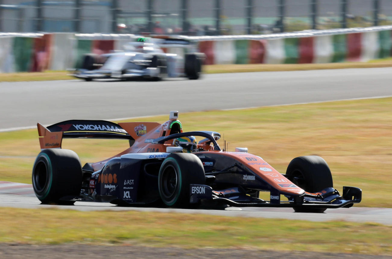 スーパーフォーミュラ第10戦、荒天で延期となっていた第10戦で初優勝を遂げたNAKAJIMA RACINGのイゴール・オオムラ・フラガ（撮影・宮崎幸一）