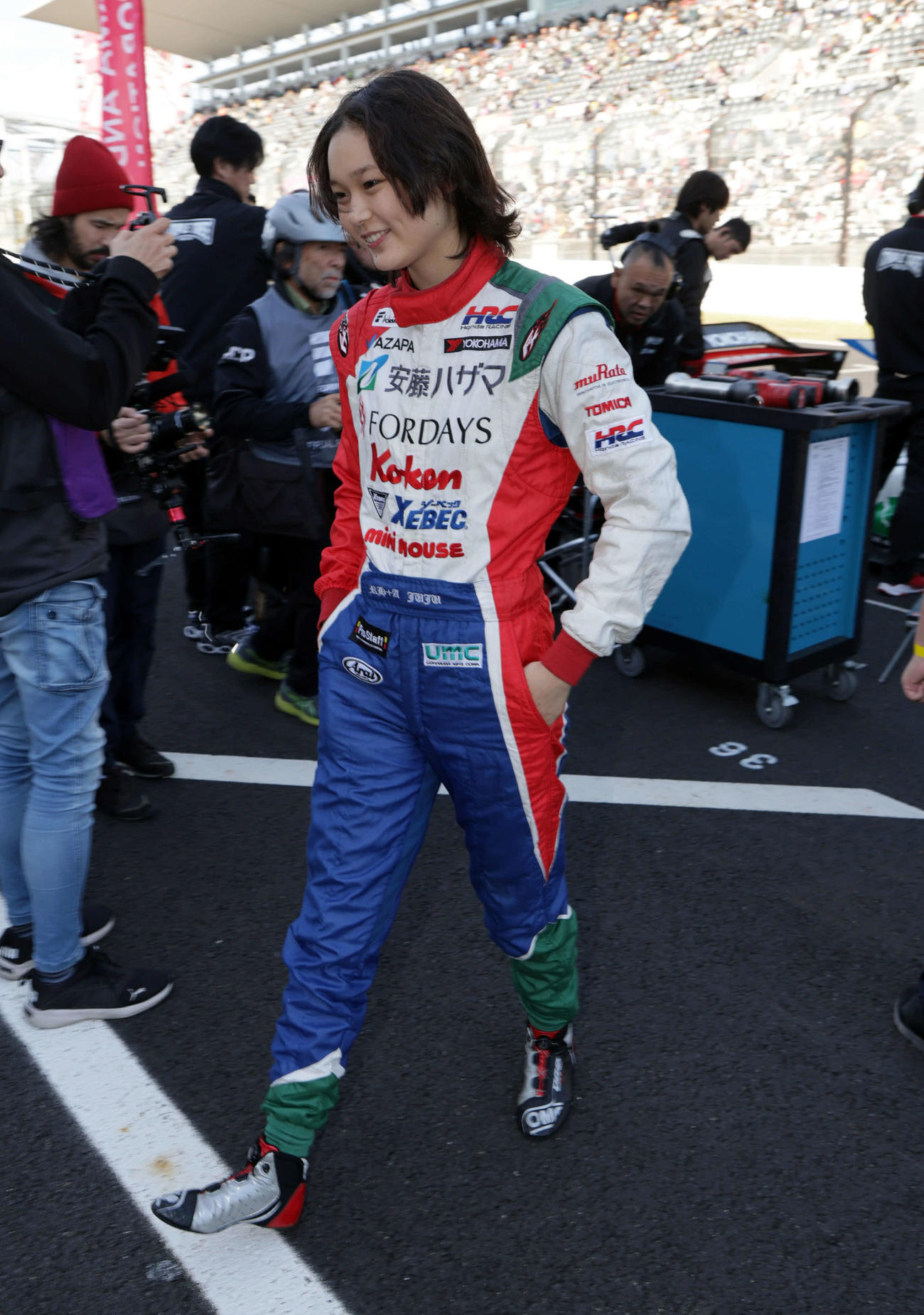 スーパーフォーミュラ最終戦、力走するも20位に終わったJuju（撮影・宮崎幸一）