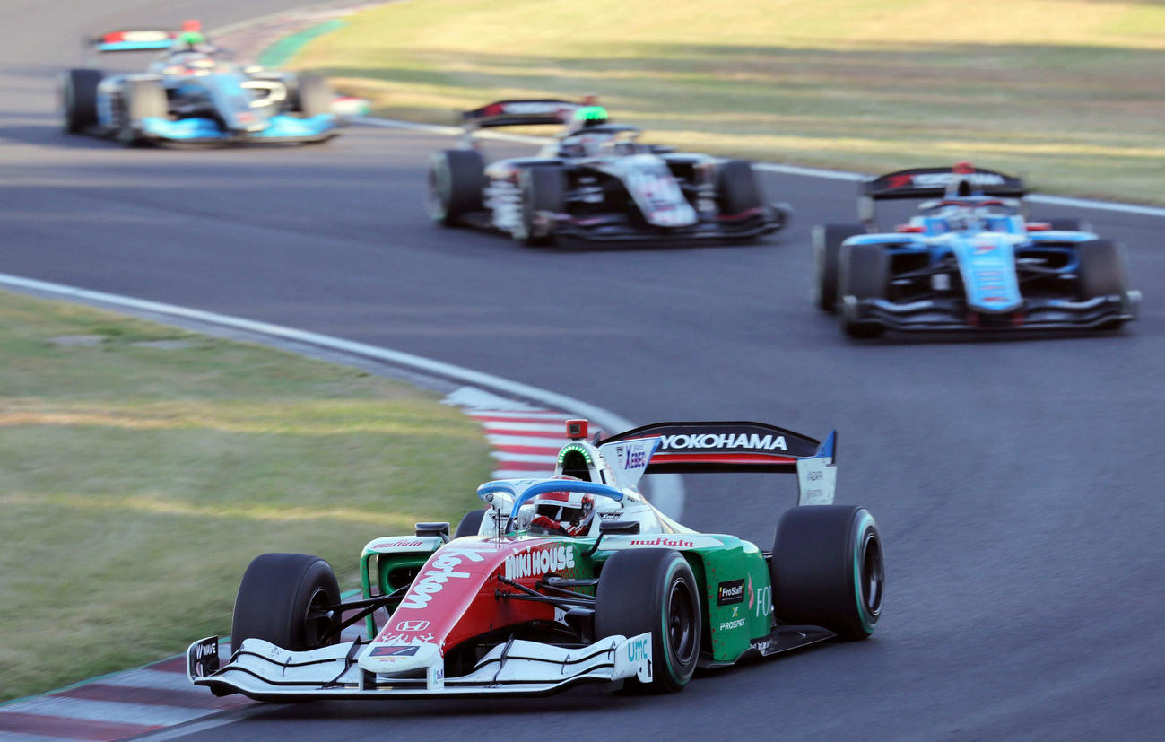 スーパーフォーミュラ最終戦、力走するも20位に終わったJuju（撮影・宮崎幸一）