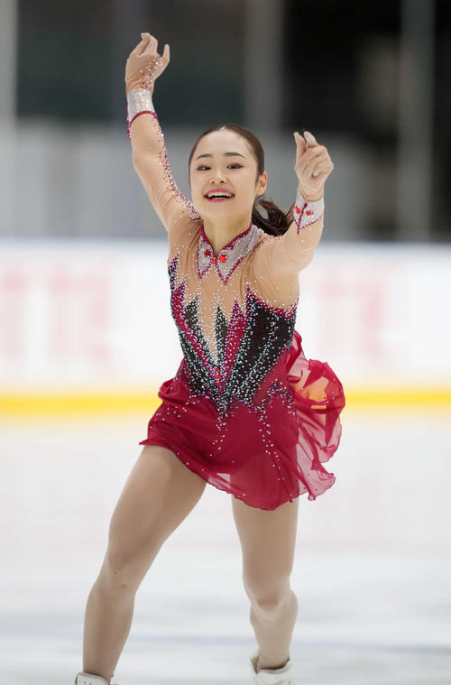 フィギュア】島田麻央、今季自己ベストで首位「うれしい気持ちで