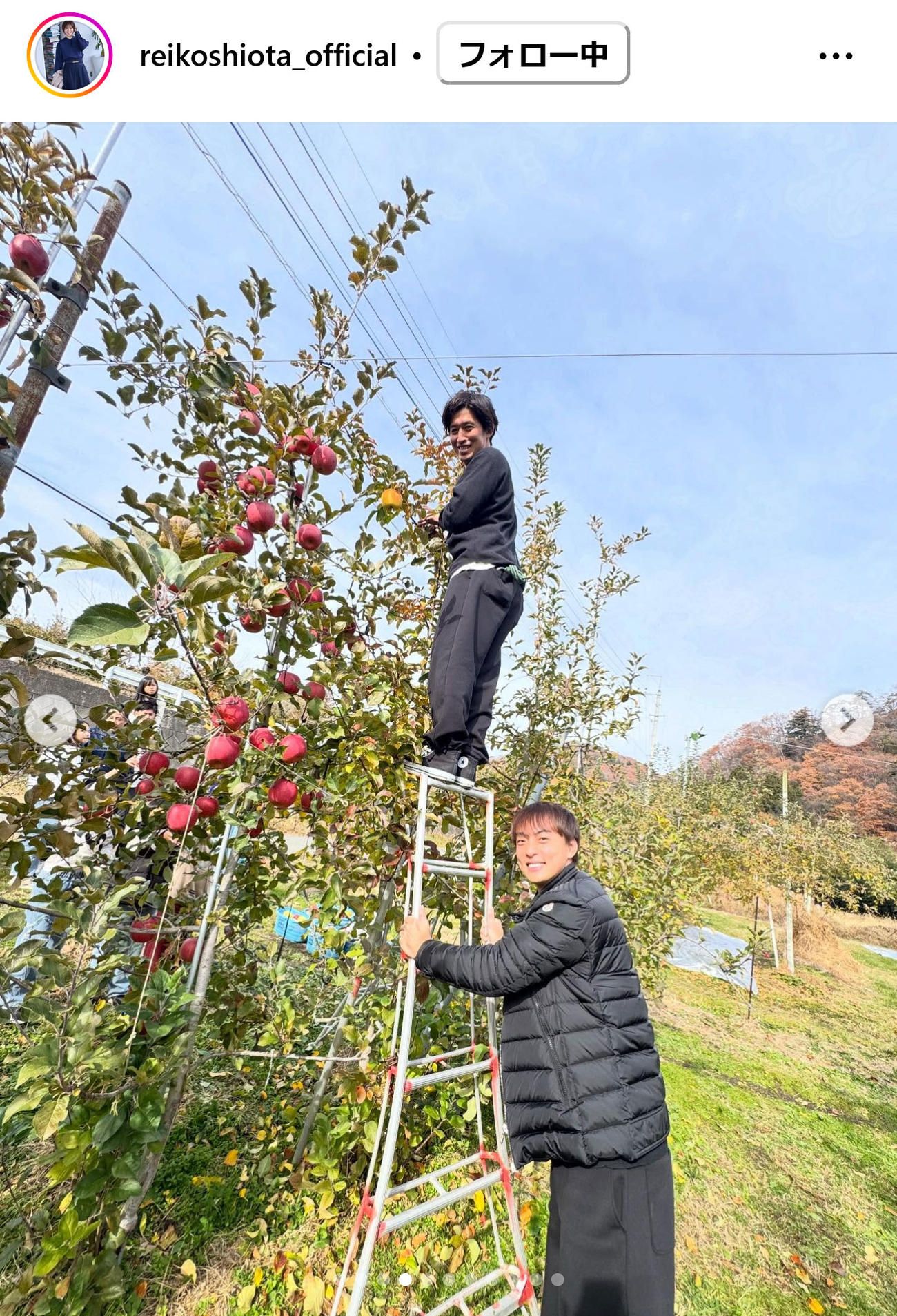 潮田玲子さんのインスタグラムから