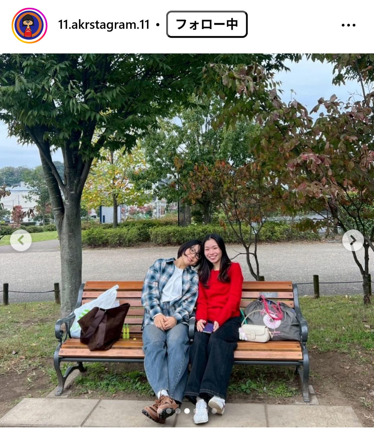 藤波朱理のインスタグラムから