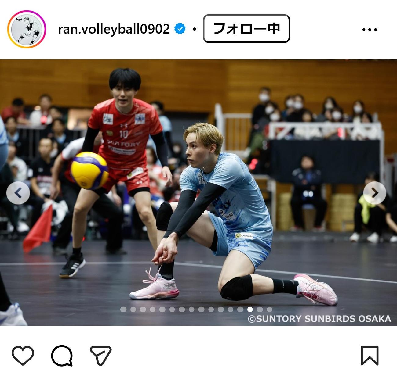 高橋藍のインスタグラムから
