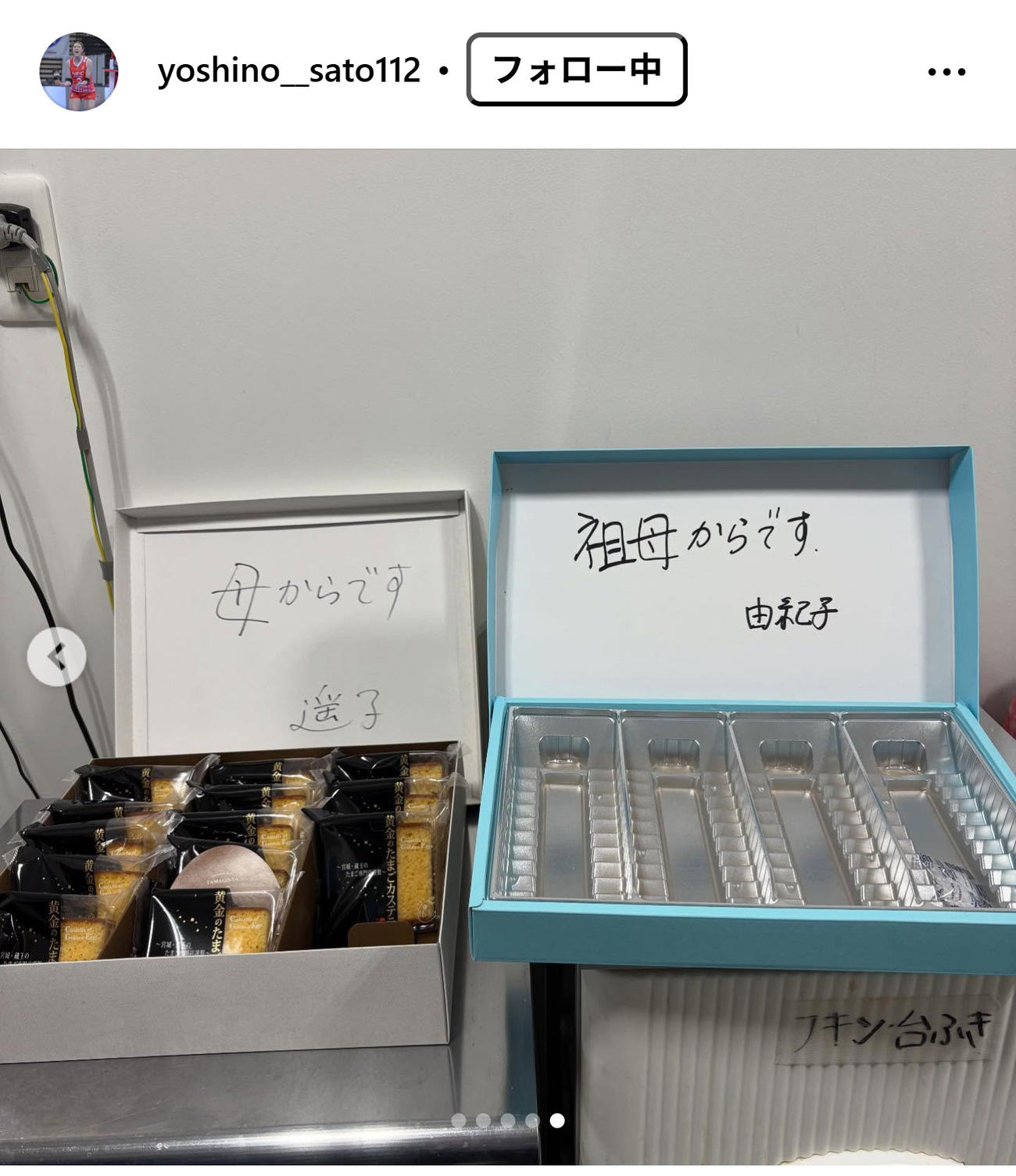佐藤淑乃のインスタグラムから