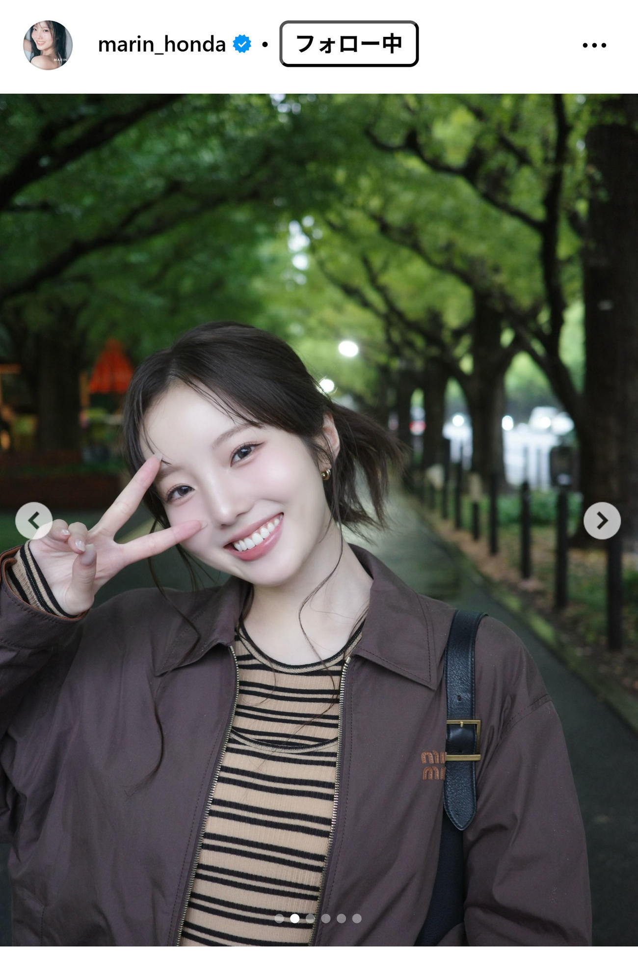 本田真凜さんのインスタグラムから