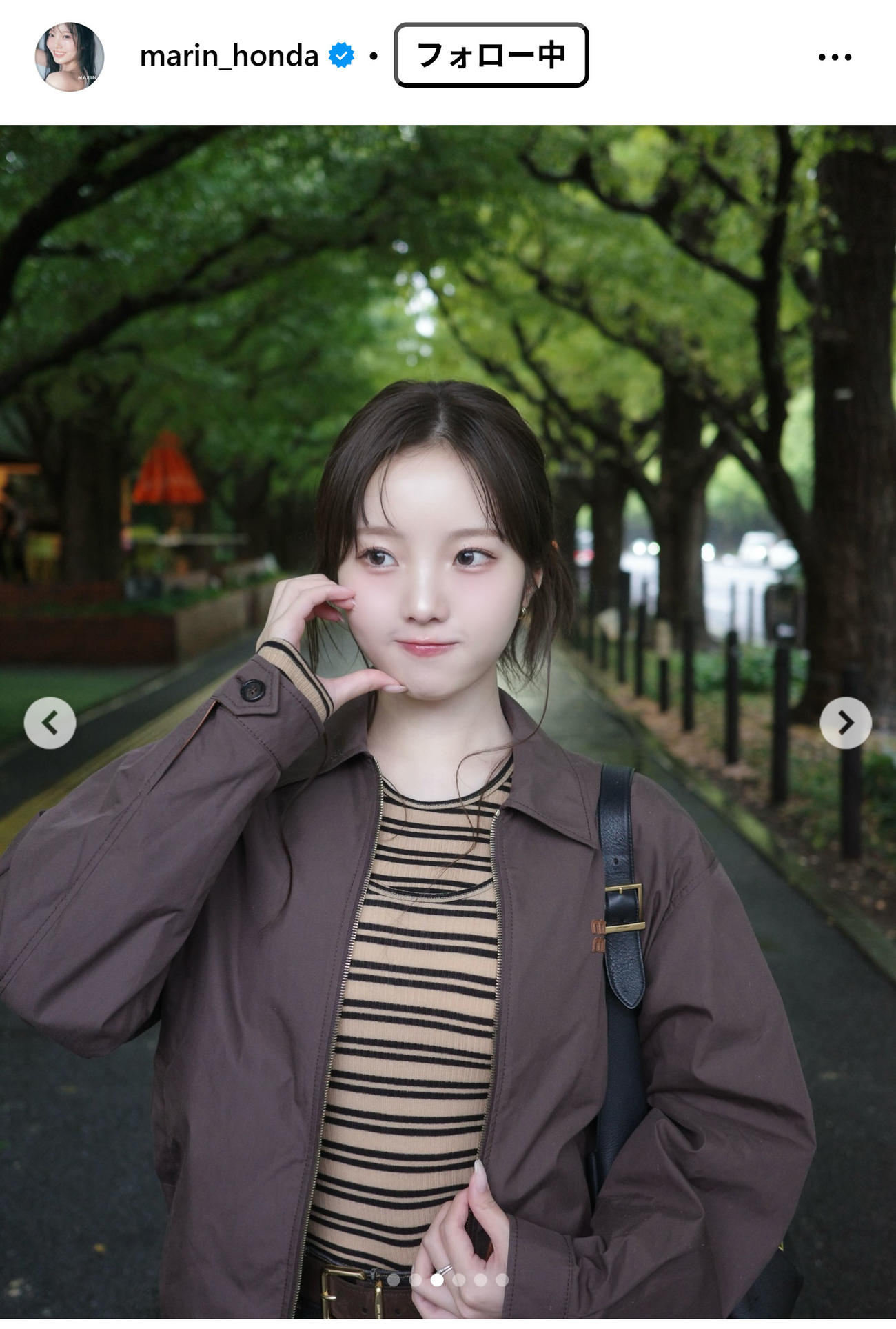 本田真凜さんのインスタグラムから
