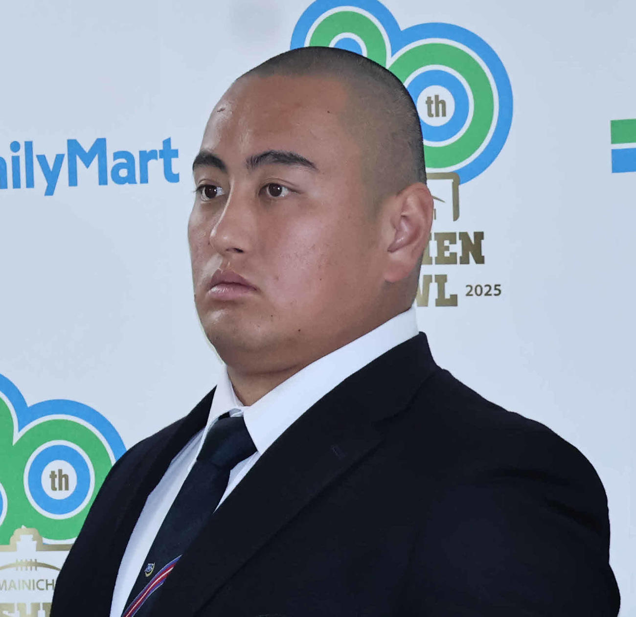記者会見に出席した関学大の前田涼太主将（4年）（撮影・竹本穂乃加）