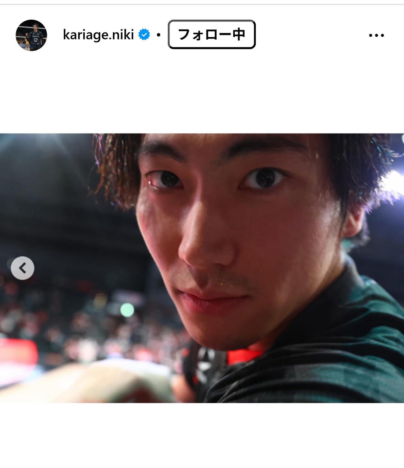 水町泰杜のインスタグラムから