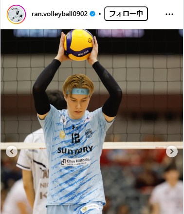 高橋藍のインスタグラムから