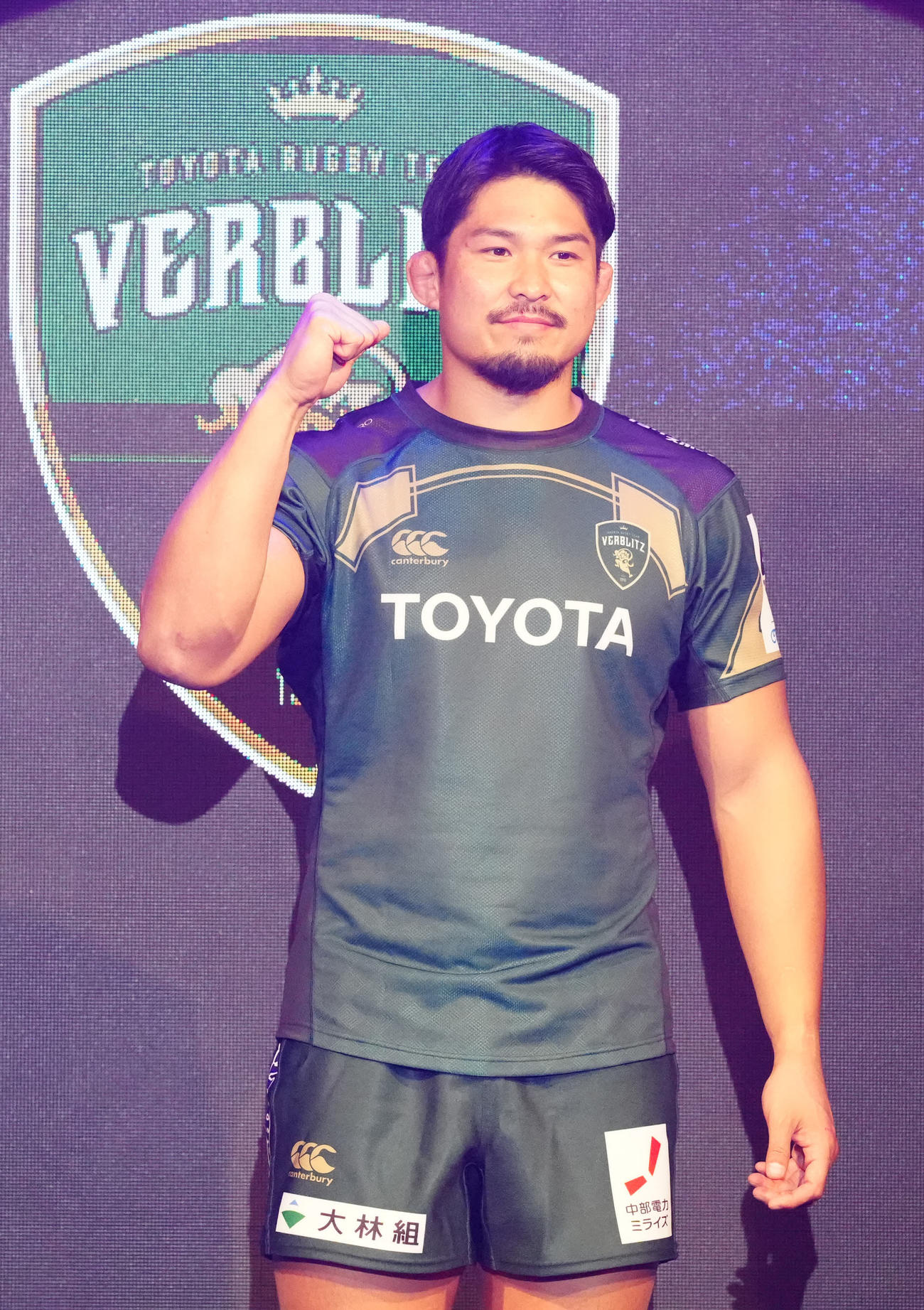 リーグワン開幕前メディアカンファレンスに臨むトヨタ姫野（撮影・江口和貴）