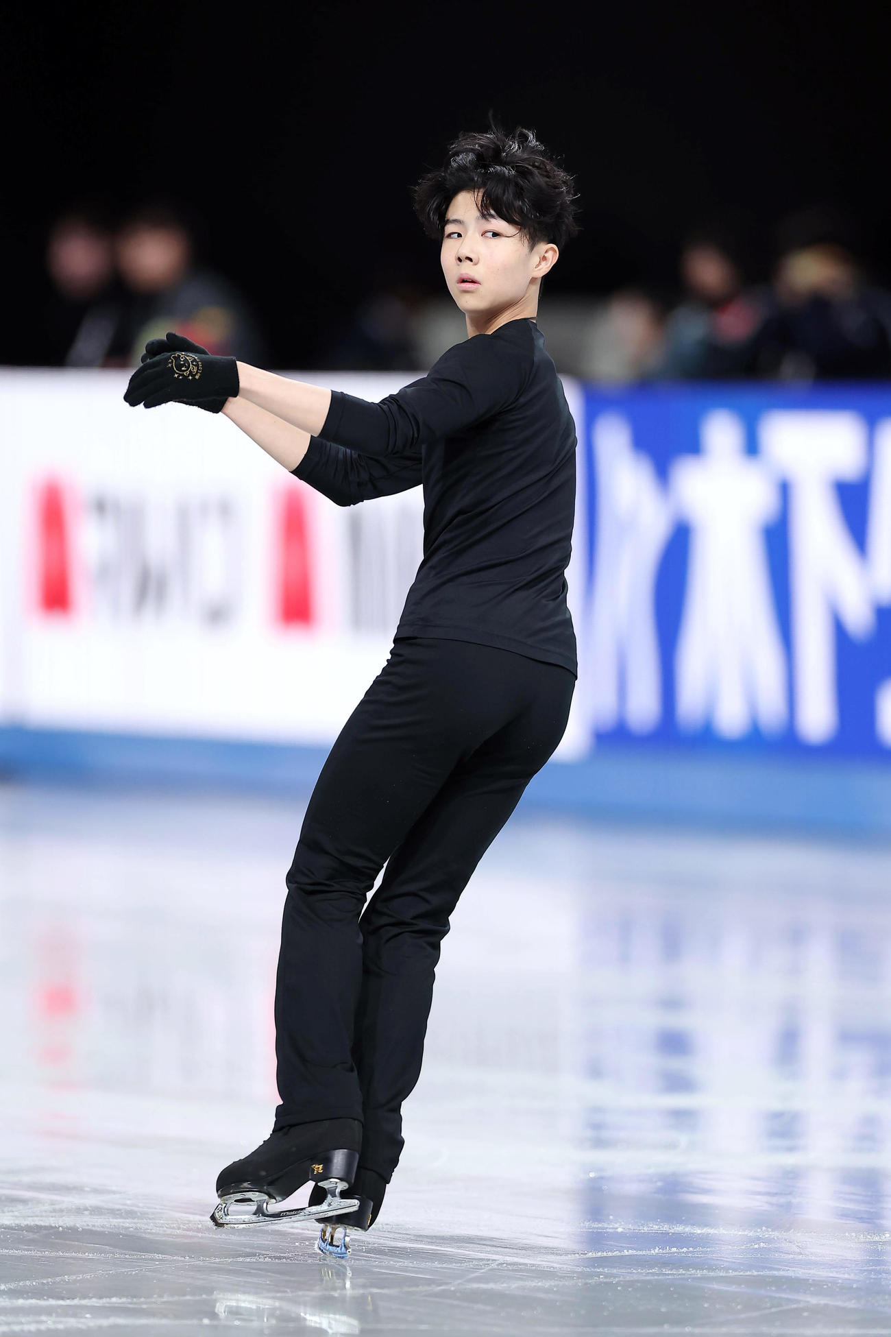フィギュアスケートグランプリ（GP）ファイナル2025　公式練習に臨む西野（撮影・前田充）